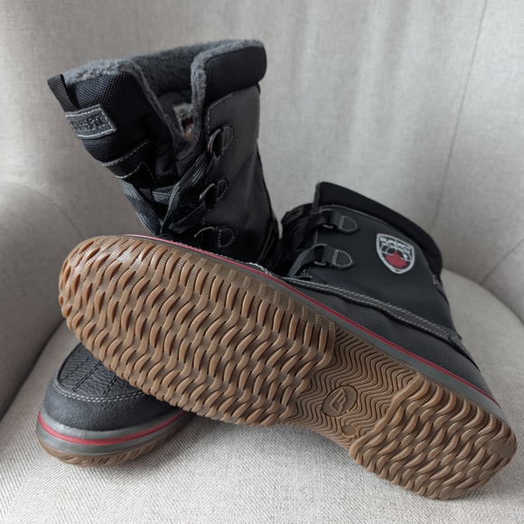 Men's Superfit Snow Boots Black/Gum Size 11 - Picture 3 of 6